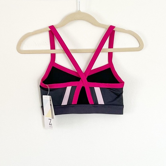 Z By Zella Zenobia Sports Bra Grey Ebony Sz XS NWT - Picture 4 of 4